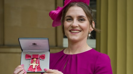 Ruth with her OBE