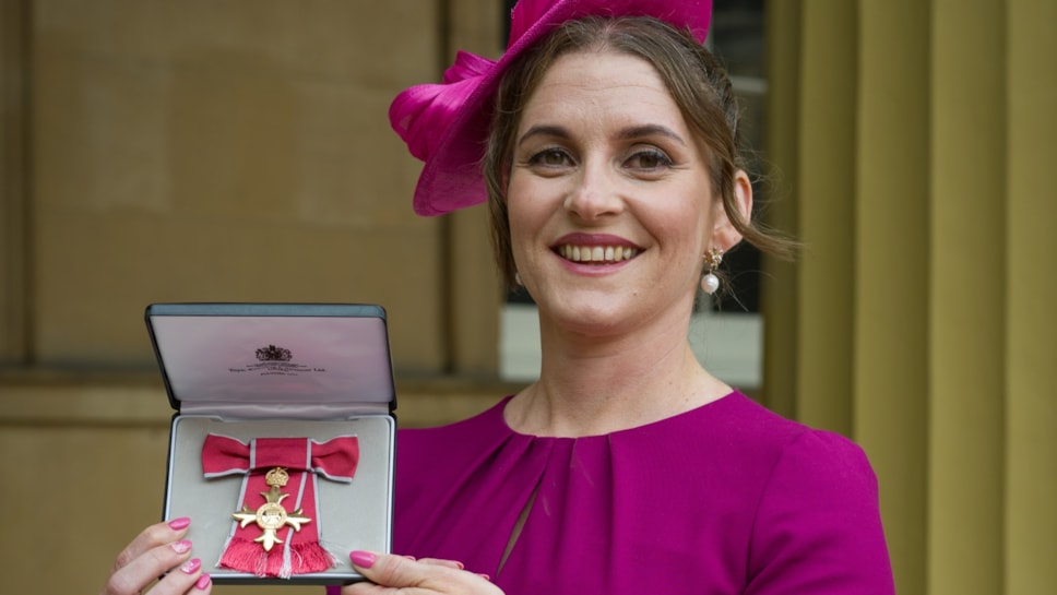 Ruth with her OBE