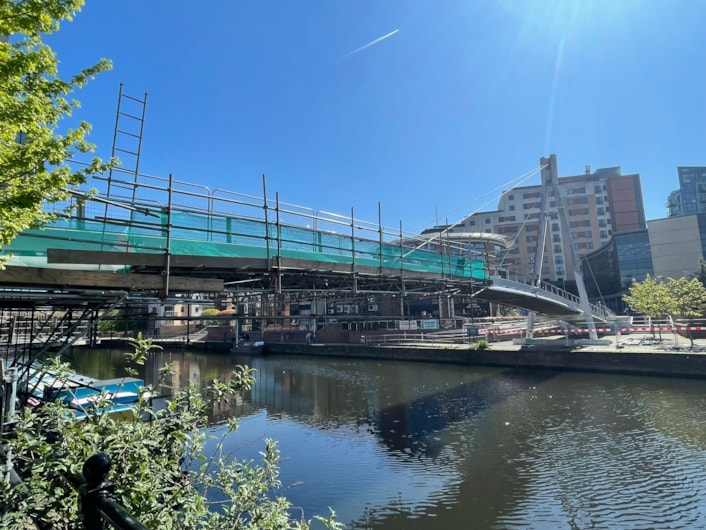 Centenary Bridge: Over the past few months, officers from Leeds City Council have been using specialist equipment to fully repaint the bridge, working through the day and overnight to bring it back to its best.