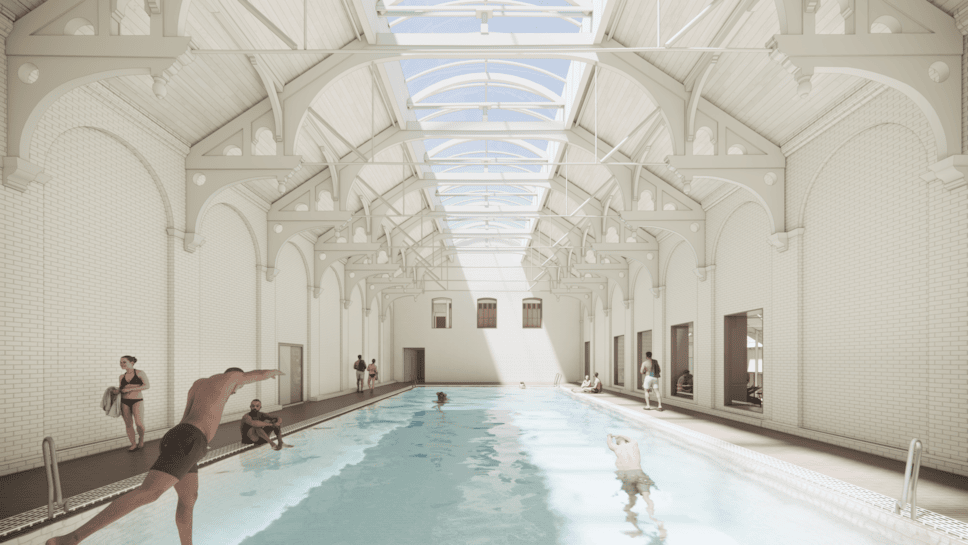 Plans for the new teaching pool at Kings Hall Leisure Centre