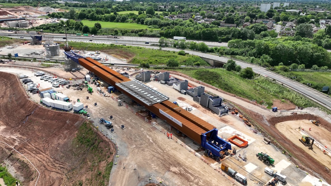 M6 South viaduct deck ready to launch June 2025