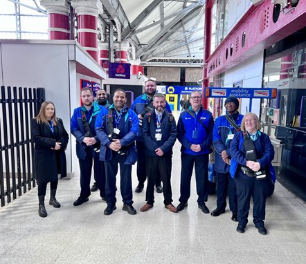 Image shows Revenue Officers at Liverpool Lime Street station