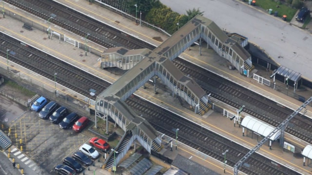 Local people in Leighton Buzzard invited to feedback on station public right of way plans: Leighton-Buzzard-southern-footbridge-aerial-view Local people in Leighton Buzzard invited to feedback on station public right of way plans: Leighton-Buzzard-southern-footbridge-aerial-view