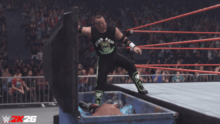 WWE 2K26 Dumpster