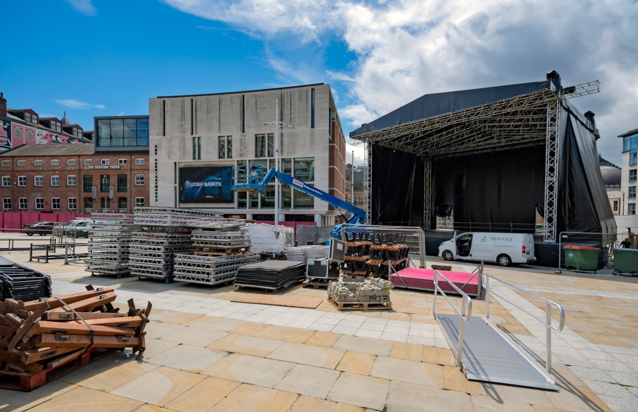 Summer Series stage: A spectacular outdoor stage has appeared on Millennium Square as the city prepares for the showstopping Summer Series to return this week.

The square is once again preparing to host a programme of standout live music concerts throughout the summer from June 26 until July 11 2026.