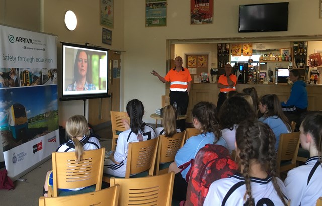 Safety talks with ATW drivers at girls' tournament