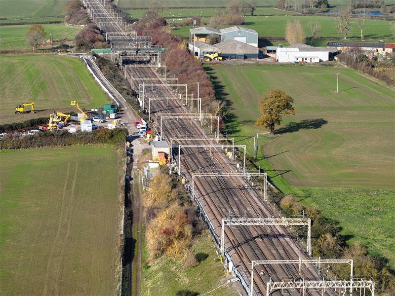 Hanslope junction from above