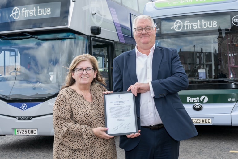 First Bus manager’s role in Scotland public transport praised by parliament