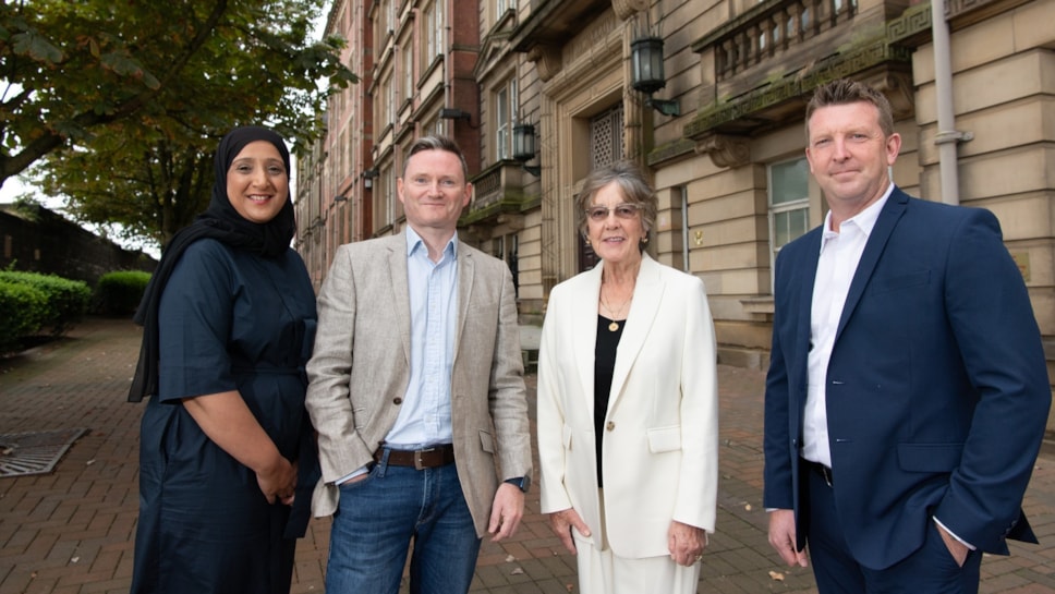 Firoza Ismail, Mark Gibbons, Cllr Carole Haythornthwaite and Warren Lunt