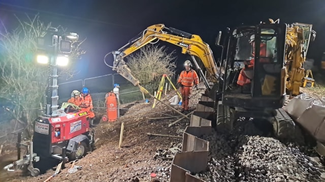 Lymington landslip rectification works 1: Lymington landslip rectification works 1