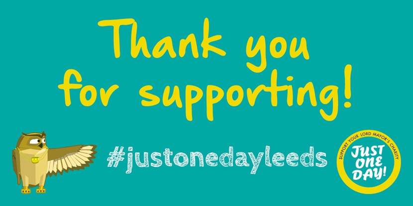 ‘Just One Day’ fundraiser returns virtually this year in aid of Lord Mayor’s charity appeal: Just One Day Leeds