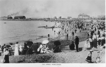 The Sands, Morecambe, circa 1912.