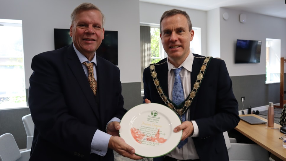 Mr Julian Cooper & Cllr Carl Rylett, Chair of WODC