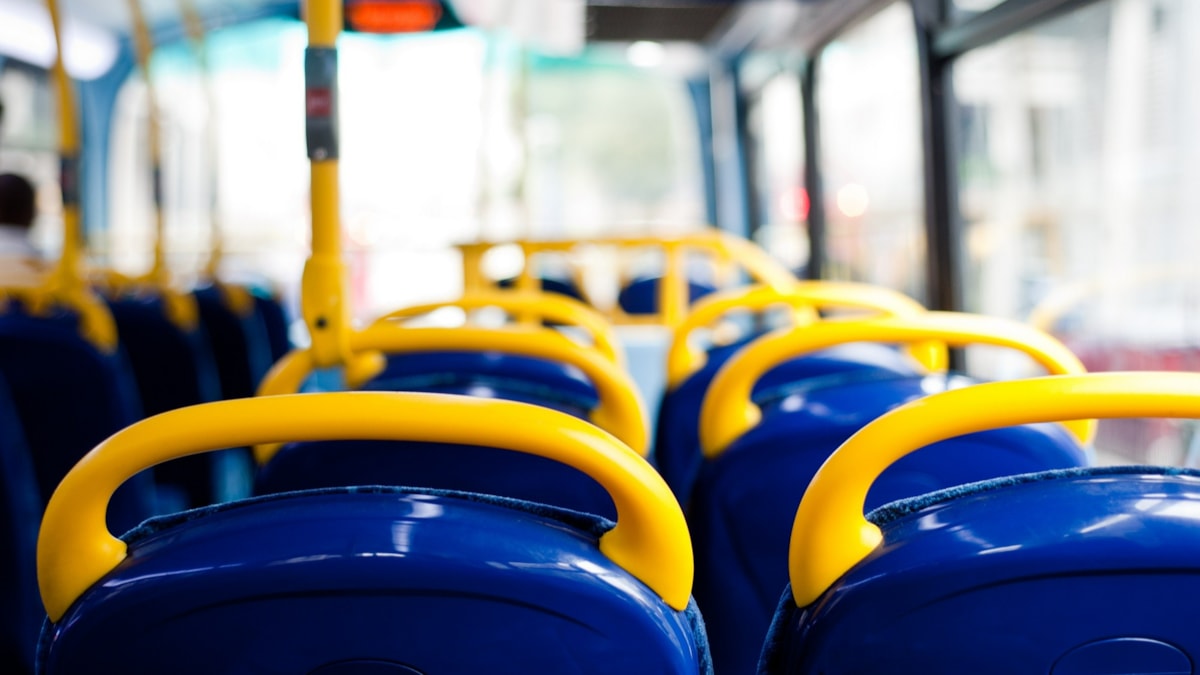 Lancashire County Council stock image of bus seats