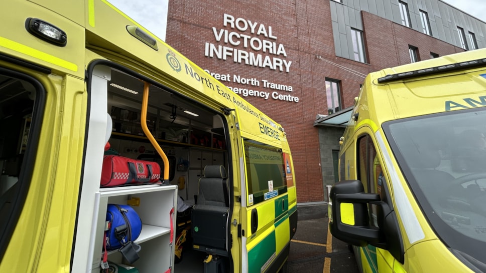 Ambulance outside of RVI