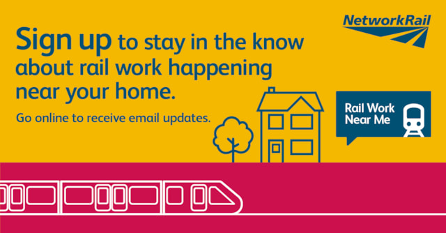 Digital notification for railway works - landscape graphic: Digital notification for railway works - landscape graphic