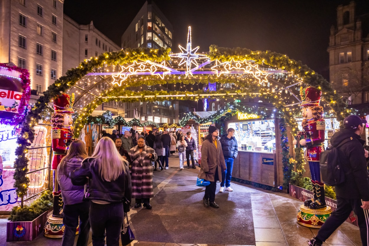 Christmas 2025: Launching on November 21, the seasonal extravaganza will include a stunning Christmas market on City Square along with a spectacular Winter Wonderland offering on Millennium Square including the popular outdoor ice rink.
Featuring more than 60 beautifully decorated chalets and an improved layout, the City Square market will see a selection of artisan gifts on sale along with, Bratwurst sausages, seasonal food and drink and traditional Glühwein.
Seasonal outdoor bars will once again be in place on City Square and Millennium Square along with the much-loved THOR'S Tipi in Victoria Gardens.
