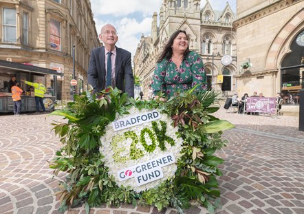 Paul Matthews and Victoria Robertshaw in the centre of Bradford 3
