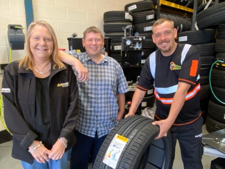Tanya Page, Councillor Simon Phipps and Robert Rolinson