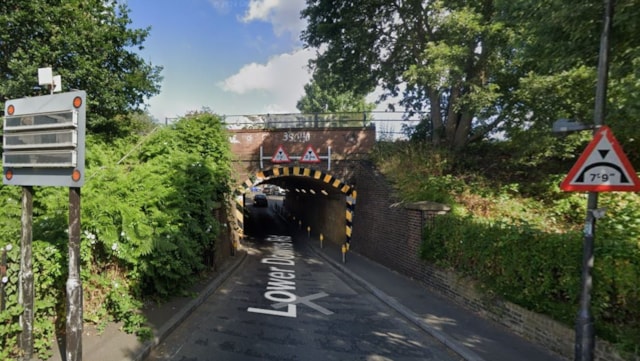 Railway bridge in Wimbledon is Britain’s ‘third most bashed’: Lower Downs Road railway bridge - Wimbledon