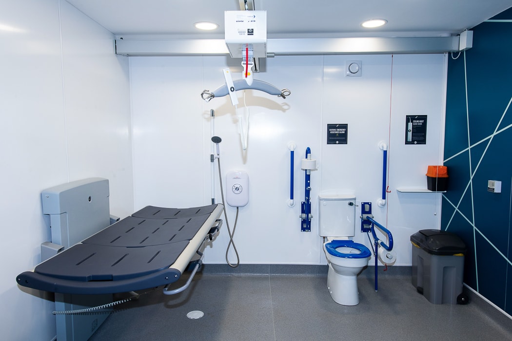 The Changing Places facility at Lancaster is larger than standard accessible toilets and is available to support people with a range of needs.