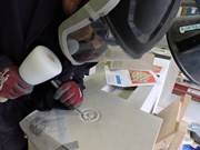 Queen's birthday bench: Kildrummy depot Mark Macarthur, Stonemason, Elgin Cathedral monument conservation unit