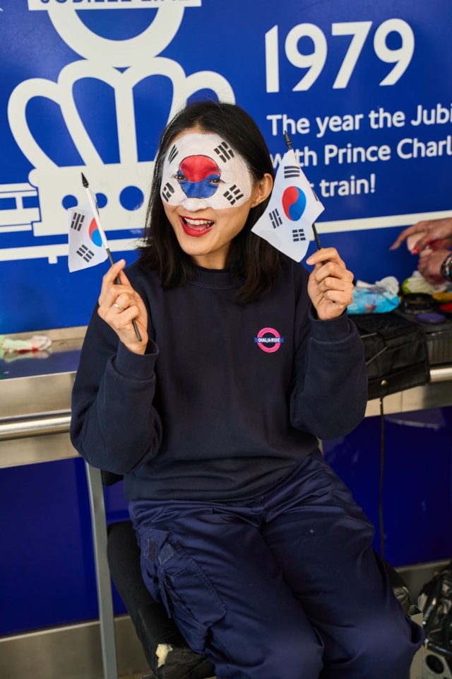 TfL Image - Transport staff from World Cup competing nations gather at Wembley Park Tube station ahead of a busy summer of late night travel (14)