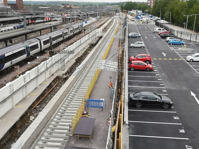 Work to upgrade railway in Yorkshire means changes for services over Late May Bank Holiday weekend – those who must travel urged to plan ahead: Work progressing on the construction of a new platform at Leeds station