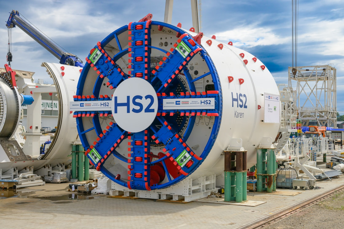 HS2 TBM Karen factory acceptance test at Herrenknecht in Germany