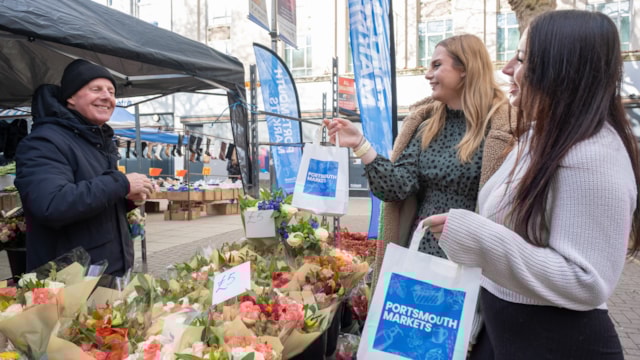 Shopping in Commercial Road Portsmouth Markets