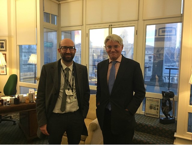 Investment boost for Sutton Coldfield stations: Chris Skilton with Andrew Mitchell MP