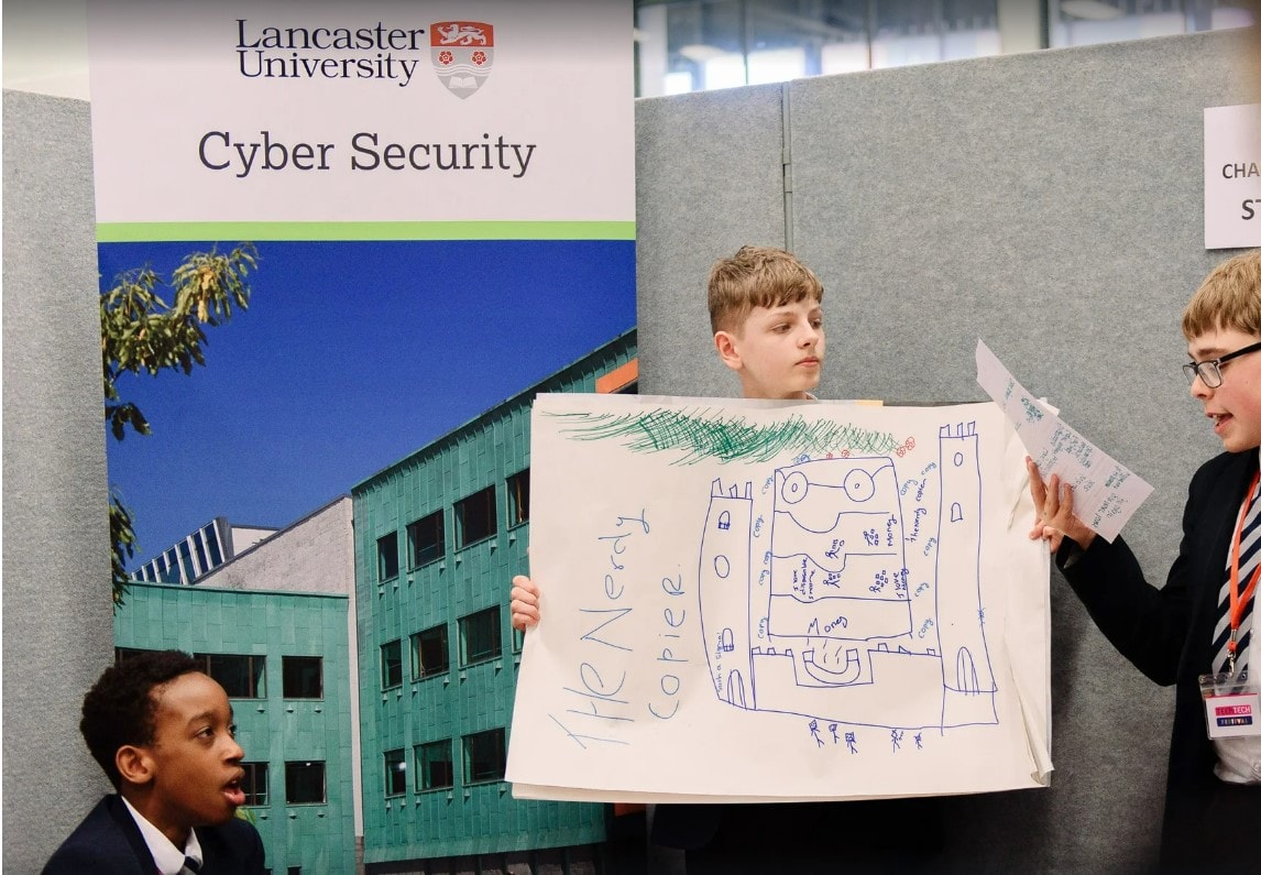 Students take on a cyber entrepreneurship challenge with the team from Lancaster University at the 2024 TeenTech Lancashire Festival