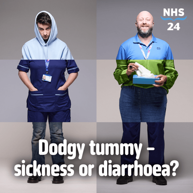 1-1 NHS 24 PBP social image - sickness and diarrhoea