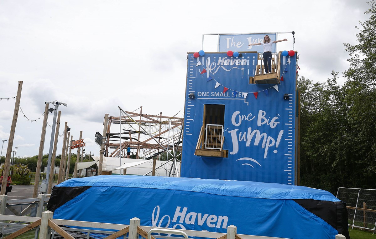 Vicky Holland on The Jump at Thorpe Park