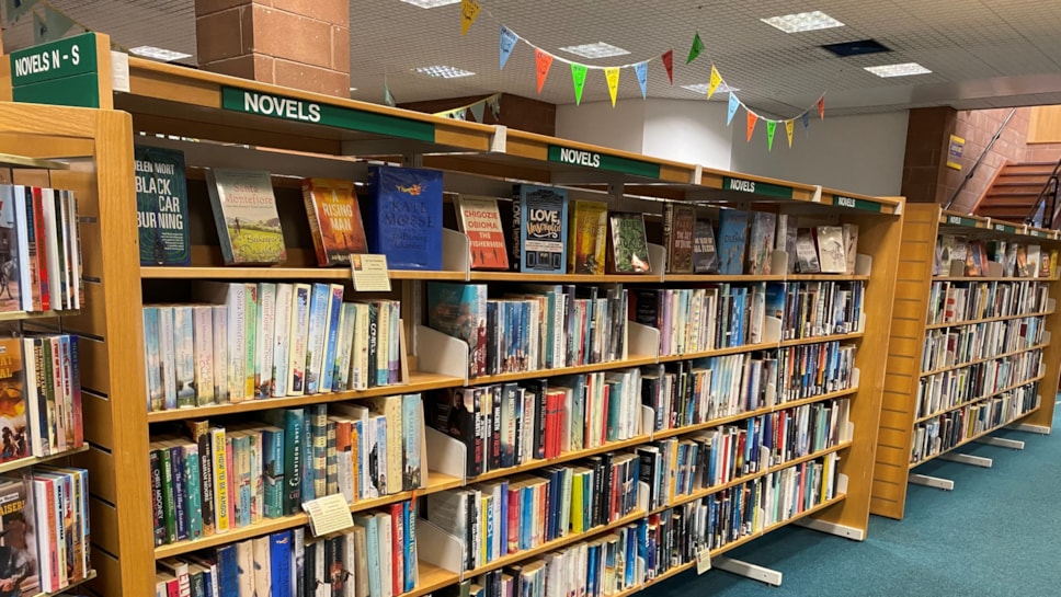 Elgin Library bookshelves