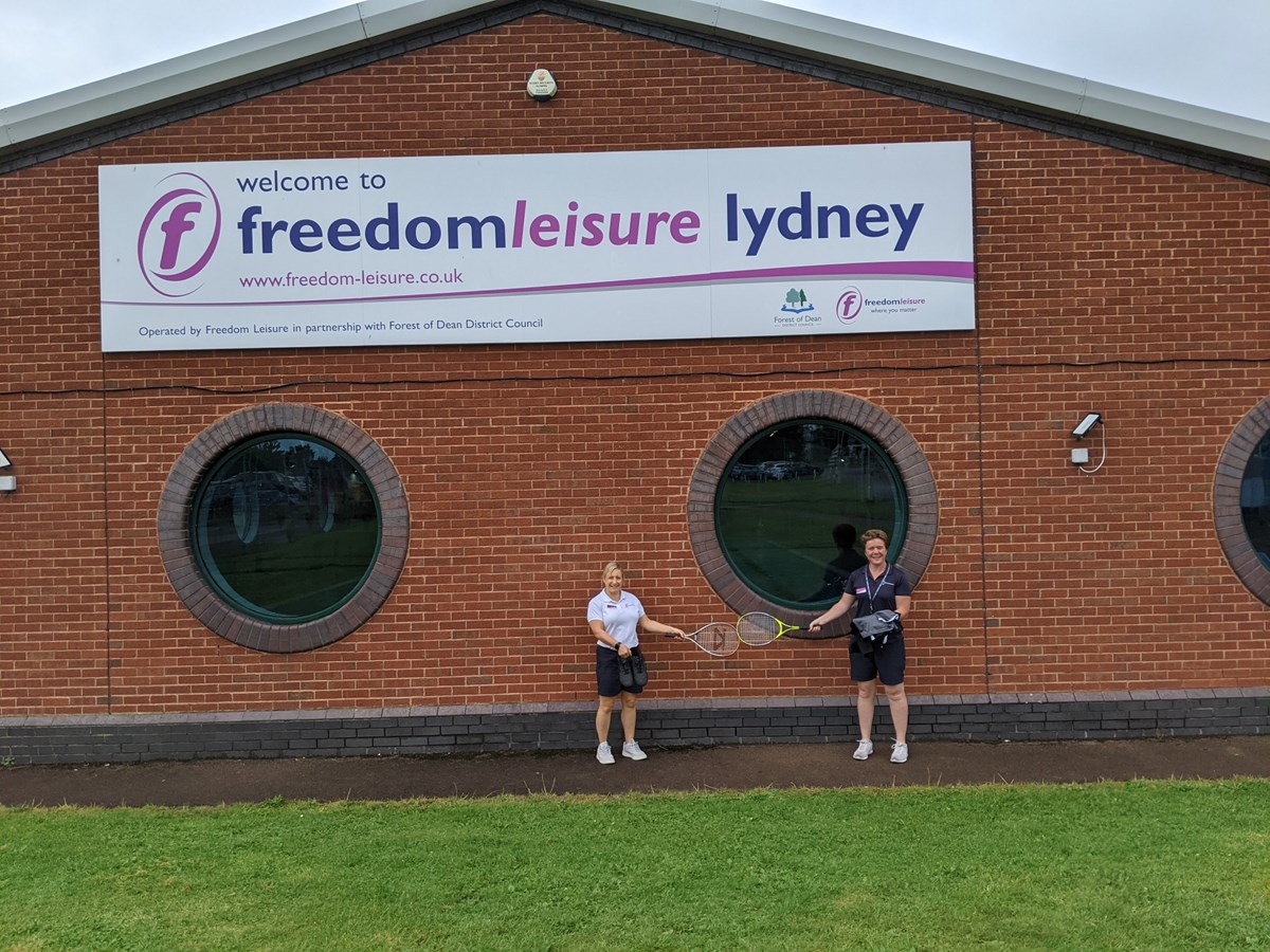 Staff at Freedom Leisure Lydney supporting Kit out the Nation