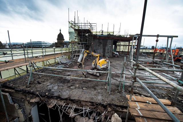 Glasgow Queen Street - Consort House demolition 1