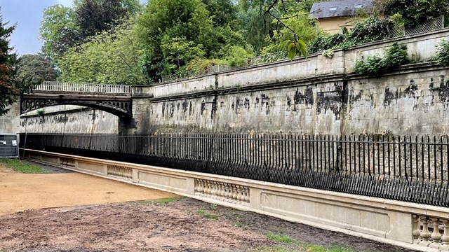 The completed repairs, Sydney Gardens