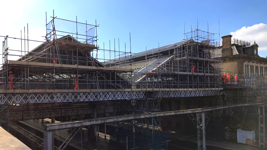 Preston station’s historic glazing gets identical looking modern replacement: Preston station gable end upgrade