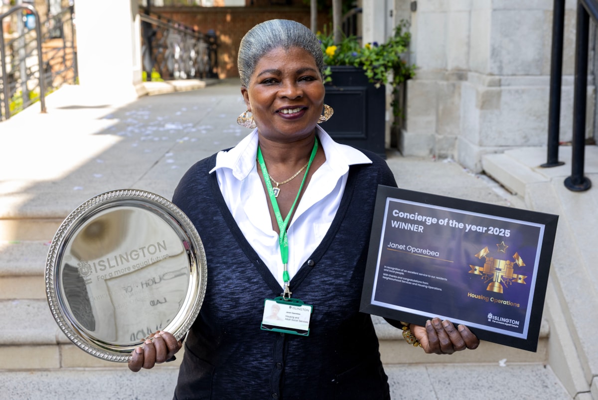 Islington's Concierge of the Year, Janet Oparebea