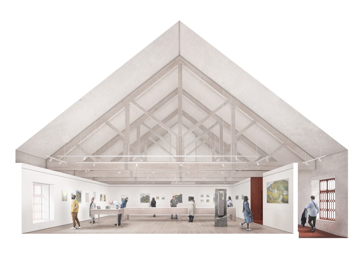 National Slate Museum's redevelopment visual of new exhibition space.