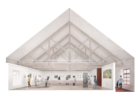 National Slate Museum's redevelopment visual of new exhibition space.