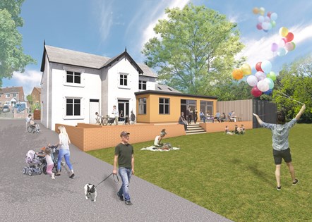 Tintern House cafe artists impression