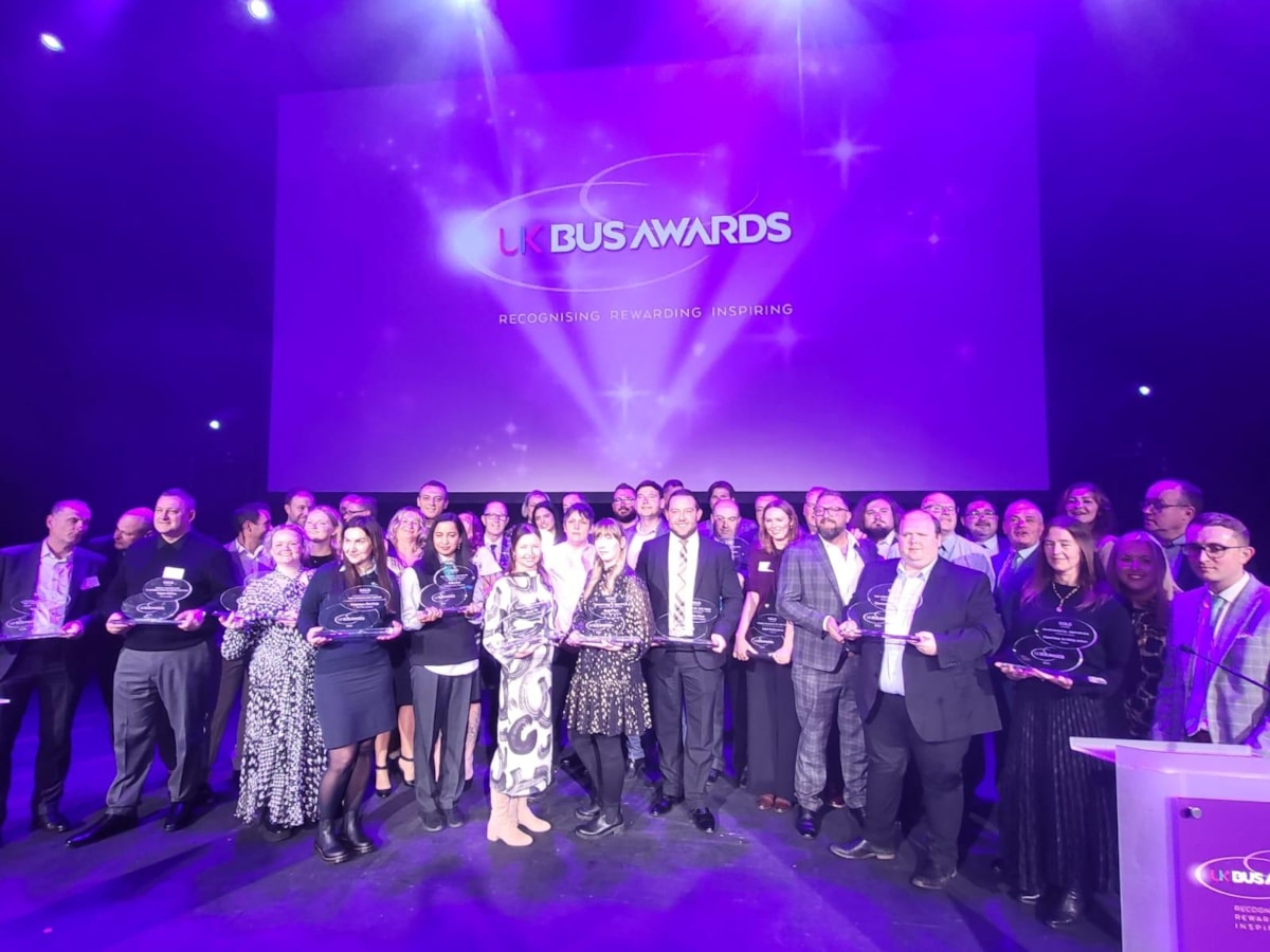 Winners at the UK Bus Awards