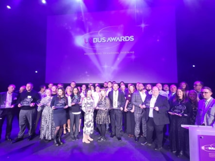 Winners at the UK Bus Awards