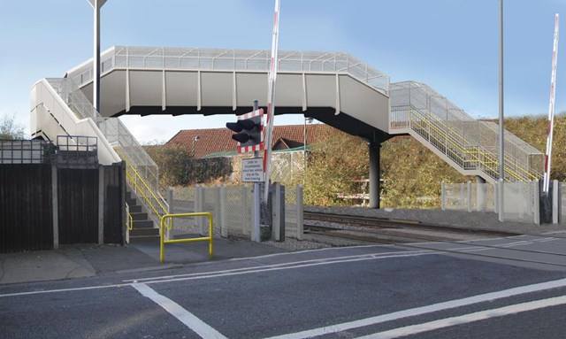 North Sheen Footbridge: Artist's impression of the proposed new footbridge at North Sheen