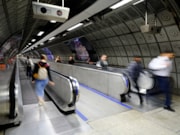 Joe Namy, 'Radio Underground, 2024. Waterloo Underground station, Commissioned by Art on the Underground. Photo GG Archard: Joe Namy, 'Radio Underground, 2024. Waterloo Underground station, Commissioned by Art on the Underground. Photo GG Archard