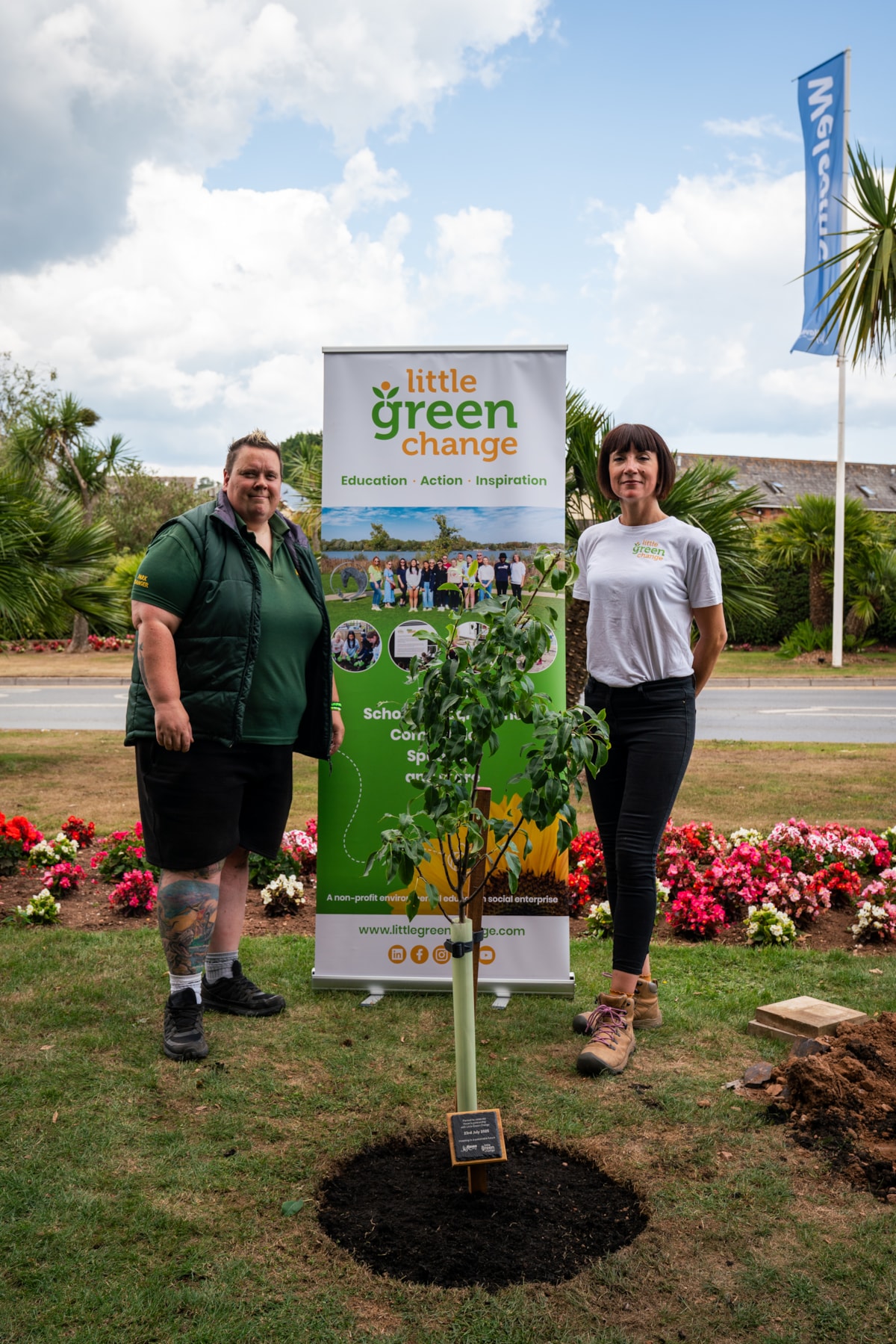 Haven x Little Green Change tree planting at Devon Cliffs