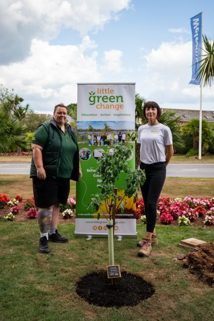 Haven x Little Green Change tree planting at Devon Cliffs