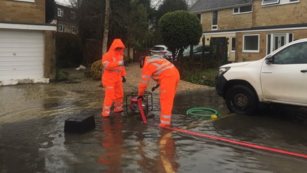 Ubico deploying pumps in Cirencester